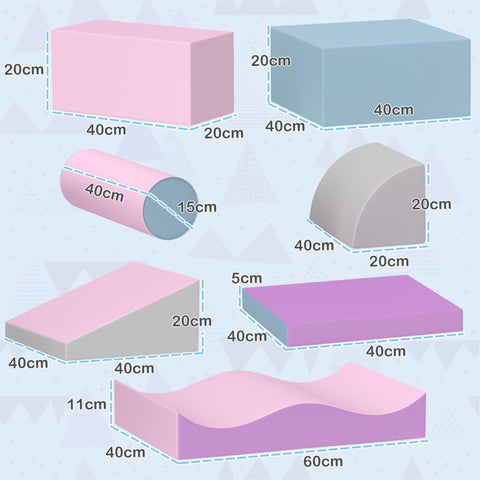 Rootz Soft Building Block Set - Foam Building Blocks - Toddler Toy - Stimulates Creativity and Imagination - Multicolored - 40cm x 40cm x 20cm