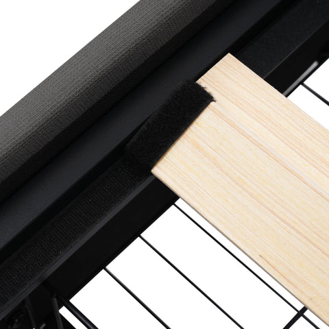 Rootz Modern Double Bed - LED Light Bed - USB Charging Bed - Functional Design - 144.5cm x 220cm x 103.5cm