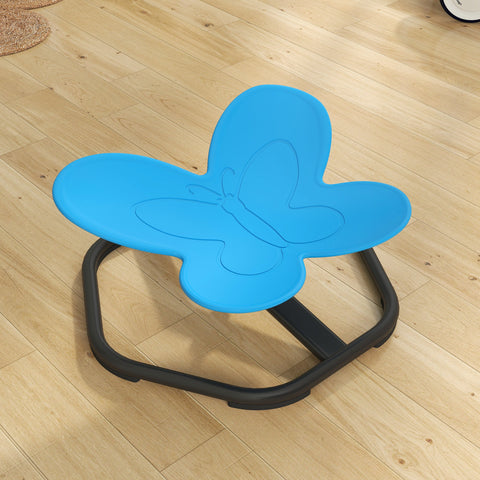 Rootz Sensory Swivel Chair for Children - Butterfly Form - Kids Balance Booster - Promotes Coordination - Blue - 57L x 56.5H cm