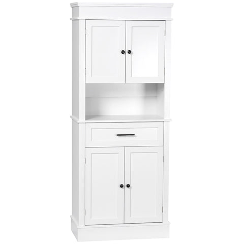 Rootz Kitchen Buffet Cabinet - Storage Cupboard - Pantry Organizer - Versatile Storage - 74cm x 39.5cm x 183cm