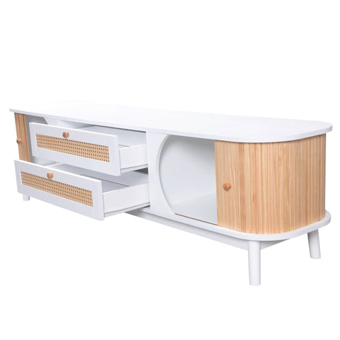 Rootz TV Cabinet - Entertainment Unit - Media Stand - Stylish Storage - 170L x 39.5W x 46H cm