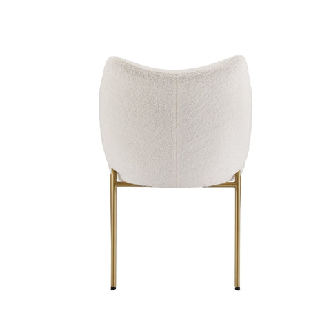 Rootz Sherpa Dining Chair - Dressing Chair - Lounge Chair - Luxurious Comfort - 54.5L x 67W x 83.7H cm