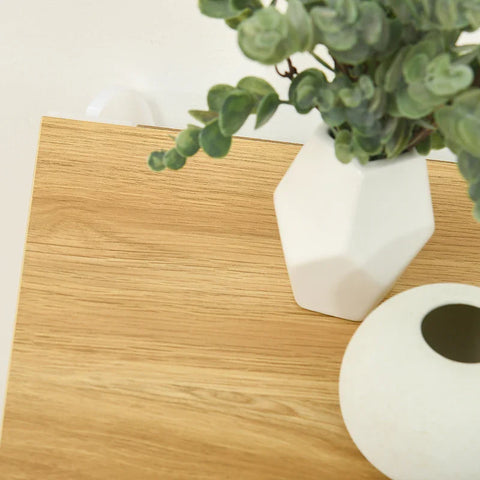 Rootz Shoe Cabinet - Shoe Rack - Shoe Storage - 3 Compartments - 18 Pairs Of Shoes - Chipboard - White-Brown - 72 Cm X 26 Cm X 112 Cm