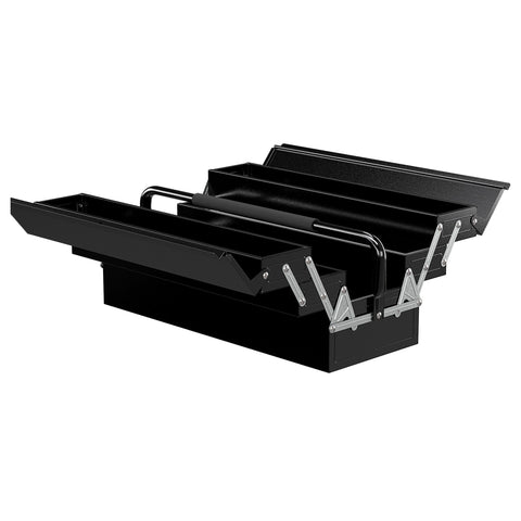 Rootz Tool Box - Tool Case - Storage Organizer - Rust Resistant - 56L x 20B x 41H cm - Steel Construction