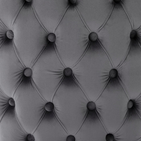 Rootz Elegant Dining Chair - Velvet Look Seat - Retro Dining Seat - Classic Comfort - 50L x 52W x 91H cm