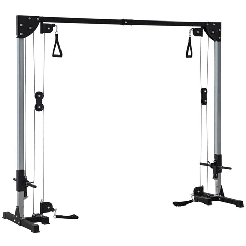 Rootz Strength Training Device - Double Cable Pulley - Opposite Crossover - Versatile Exercise System - 245L x 85W x 207H cm
