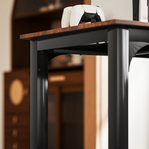 Rootz Computer Desk - Office Table - Rustic Workspace - Lots of Space - Chipboard - 180cm x 60cm x 75cm