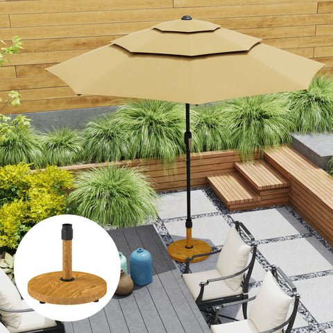 Rootz Garden Parasol Stand - Umbrella Base - Sun Shade Holder - Firm Stability - Ø48 x 44cm