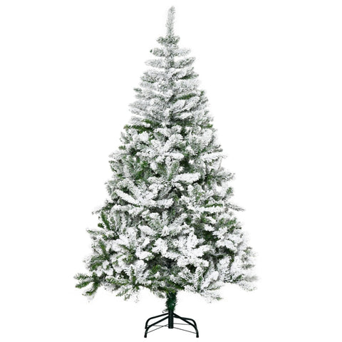 Rootz Artificial Christmas Tree - Pine Tree - Frosty Christmas Tree - Easy Assembly - Flame Retardant - Ø105cm x 180cm