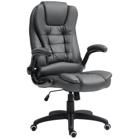 Rootz Executive Chair - Computer Chair - Office Chair - Faux Leather - Adjustable Height - 60cm x 69cm x 111-121cm