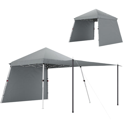 Rootz Garden Pavilion - Pop-Up Gazebo - Folding Shelter - Blocks 98% UV - 600x300x264 cm - Grey