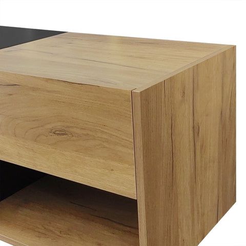 Rootz TV Cabinet - Media Console - Entertainment Unit - Spacious Storage - 200L x 40W x 50H cm