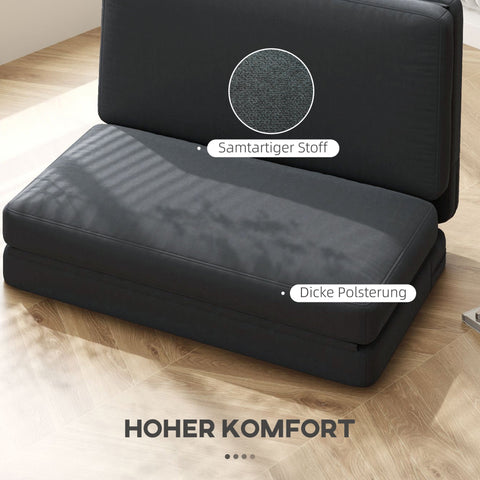 Rootz 3-in-1 Folding Recliner - Guest Mattress - Divisible Sofa - Maximum Comfort - 138W x 90D x 70H cm