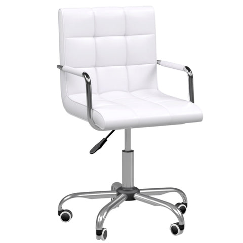 Rootz Office Chair - Swivel Chair - Ergonomic Chair - Height Adjustable - Ultimate Comfort - Durable and Sturdy - 52.5cm x 54cm x 84-99cm - White