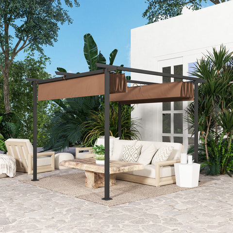 Rootz Pergola Garden Outdoor Canopy - Pavilion - UV Protection - UPF30+ - 300x300x227cm