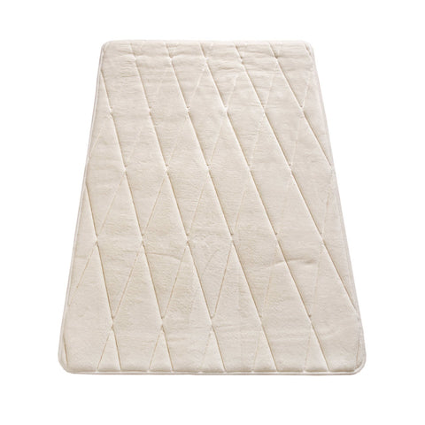 Memory Foam Bath Mat – Soft & Durable – Embossed Pattern – Relaxation Spa Feel