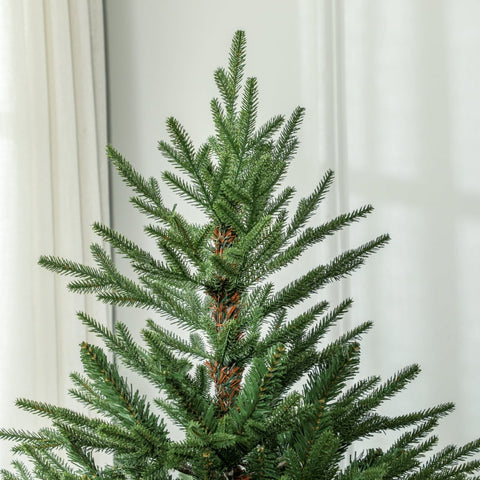Rootz Christmas Tree - Artificial Pine Tree - Hinged Branches - Flame-Resistant - Metal Base - Green - 110cm x 180cm