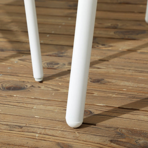 Rootz 5-Piece Garden Set - Outdoor Furniture - Patio Seating - Space-Saving Design - Durable & Weather-Resistant - Luxurious Comfort - Table: 140L x 80W x 74H cm, Chairs: 57W x 60D x 77H cm