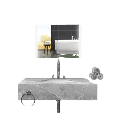 Rootz LED Bathroom Mirror - Illuminated Vanity Mirror - Adjustable Light - Anti-Fog - 50cm x 70cm - Perfect for Makeup & Shaving