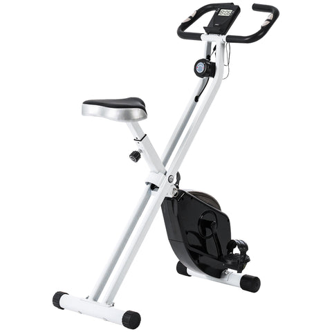 Rootz Foldable Home Exercise Bike - Stationary Bike - Indoor Cycling Bike - Quiet Magnetic Resistance - 97cm x 43cm x 110cm