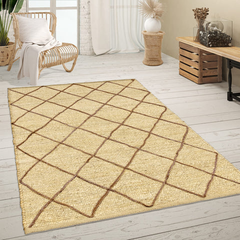 Jute Flatweave Rug – Boho Style – Durable, Cozy & Easy to Clean – Modern Patterns