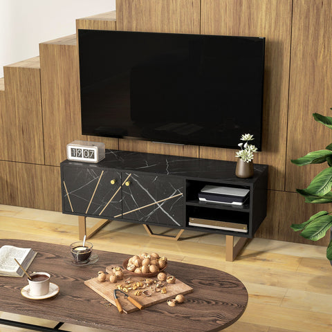 Rootz TV Cabinet - TV Stand - Entertainment Center - Ample Storage - 110cm x 35cm x 45cm