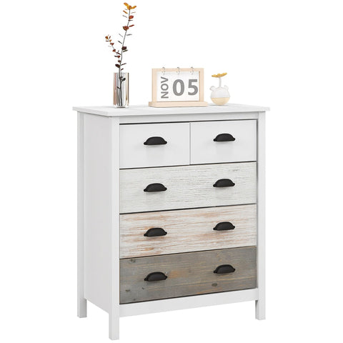 Rootz Sideboard - Chest of Drawers - Storage Cabinet - Generous Storage - Sturdy MDF & Pinewood - Anti-Tip Protection - 38D x 70W x 85H cm