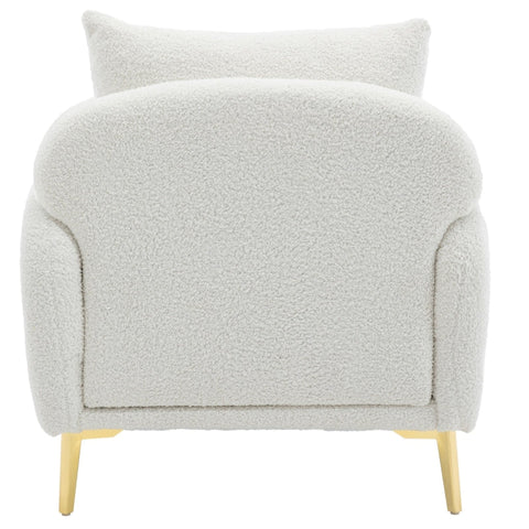Rootz Teddy Velvet Living Room Chair - Elegant Seating - Comfortable Chair - Ergonomic Support - 75.5cm x 75.0cm x 81.0cm