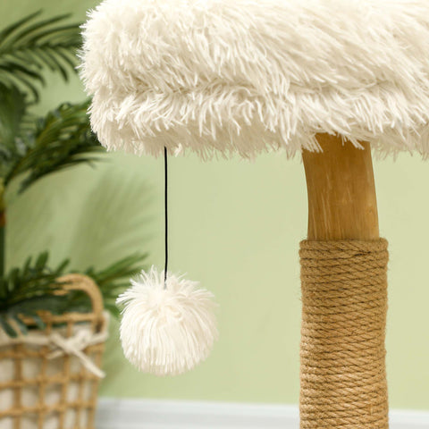Rootz 24" Cat Tree - Cat Tower - Scratching Post - Soft Washable Bed - 50cm x 47cm x 61.5cm For Cats Up to 5kg