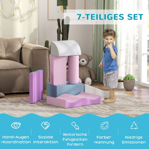 Rootz Soft Building Block Set - Foam Building Blocks - Toddler Toy - Stimulates Creativity and Imagination - Multicolored - 40cm x 40cm x 20cm