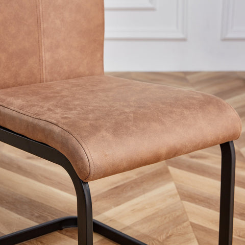 Rootz 4 Modern Dining Chairs Set - Ergonomic Chairs - Minimalist Seating - High Comfort - 43cm x 54cm x 100cm