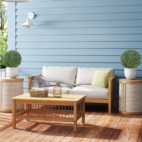 Rootz Artificial Lavender Tree Set - Faux Plants - Decorative Trees - UV-Resistant - Ø40 x 60H cm