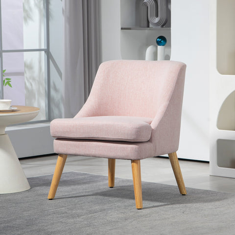 Rootz Armchair - Accent Seat - Scandinavian Style - Ultimate Comfort - Hevea Wood Legs - 63x69x79.5 cm