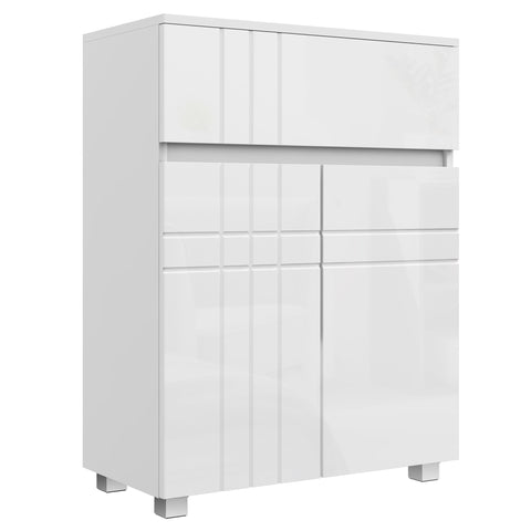 Rootz Bathroom Cabinet on Stand - Storage Unit - Organizer - Space-Saving - 60cm x 30cm x 80cm