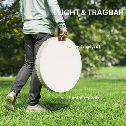 Rootz Portable Outdoor Shower Set - Garden Shower - Outdoor Water Fountain - UV & Frost Resistant - Ø70.5 x 7.5H cm