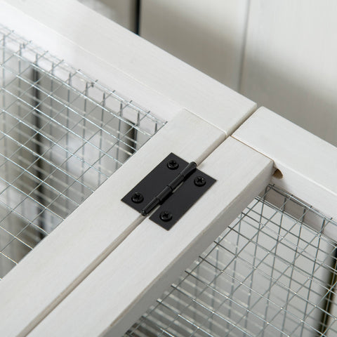 Rootz Small Animal Stable - Dwarf Rabbit House - Guinea Pig Cage - Easy Mobility - 108 x 58 x 73.5 cm