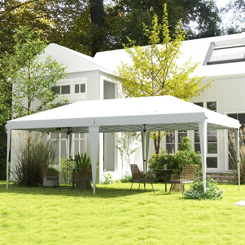 Rootz 6 x 3 m Garden Pavilion - Pop-Up Tent - Folding Gazebo - UV Protection - 5.85m x 2.95m x 2.7m