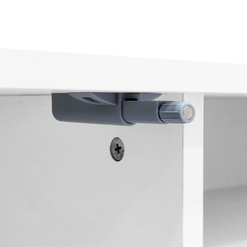 Rootz Rattan TV Stand - Entertainment Unit - Media Console - Robust Build - 200L x 40W x 49H cm