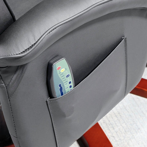 Rootz Massage Chair with Stool - Recliner - Relaxation Chair - Vibration Massage - 73cm x 83cm x 106cm