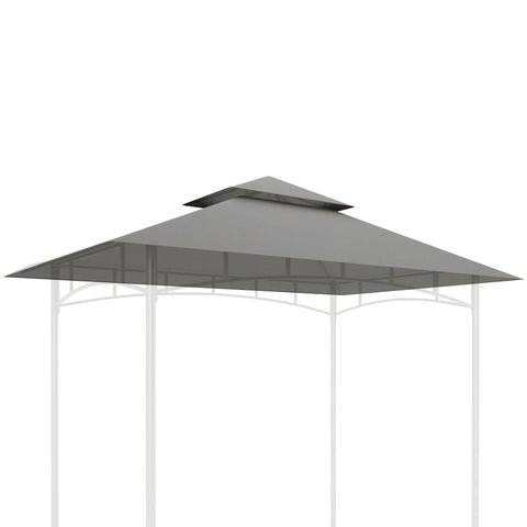 Rootz Replacement Roof for Grill Pavilion - Canopy Cover - UPF50+ Protection - 244cm x 152cm - Revitalize Your Outdoors