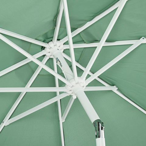 Rootz Garden Umbrella - Outdoor Parasol - Sun Screen - Maximum Sun Protection - Ø 2.65m x 2.45m H - Crank System with 8 Struts
