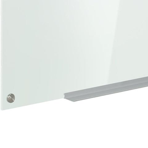 Rootz Glazen Whiteboard - Memobord - Whiteboard - 4 Pennen - 6 Magneten - 1 Spons - 1 Plank - Kantoorbenodigdheden - Wit - 90L x 60W cm