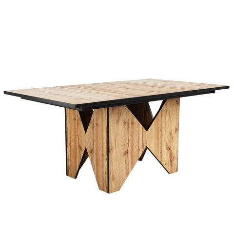 Rootz Modern Kitchen Dining Table - Bistro Table - Dining Room Table - Durable Frame - 138.5cm x 80cm x 75cm