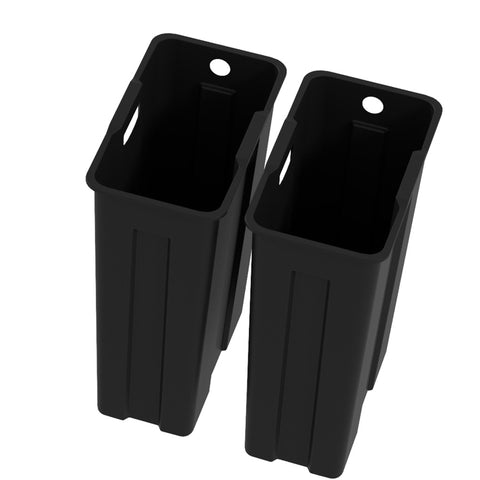 Rootz Double Kitchen Waste Bucket - Trash Bin - Garbage Can - Odor Control - 45.8cm x 36cm x 51.6cm