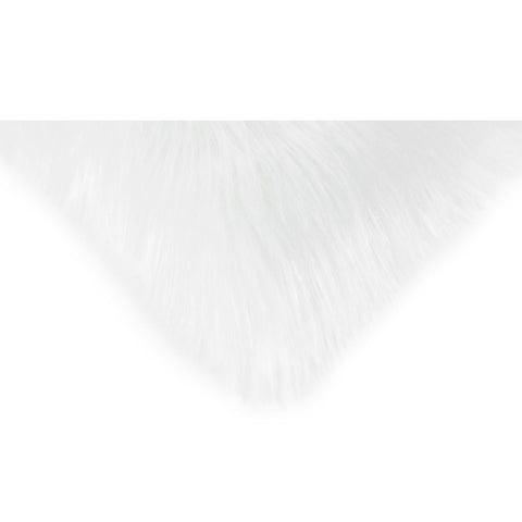 Rootz Faux Fur Rug - Imitation Lambskin - Decorative Throw - Cozy Comfort - 80 x 55 x 6.1 cm