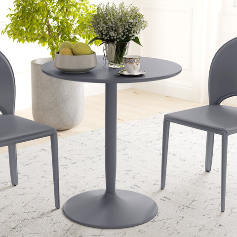 Rootz Round Dining Table - Dining Room Table - Kitchen Table - Steel Frame - Space Saving Design - 70 x 70 x 75 cm