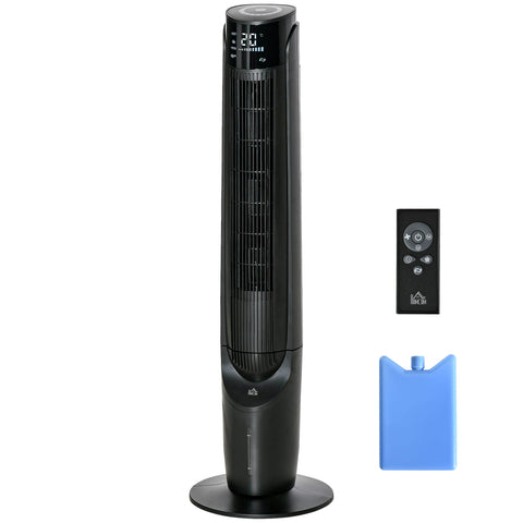 Rootz Column Fan Tower Fan - Air Cooler - 2-in-1 Fan - Remote Control, Timer, Swivel - 31.5cm x 31.5cm x 107cm - Keep Cool and Comfortable