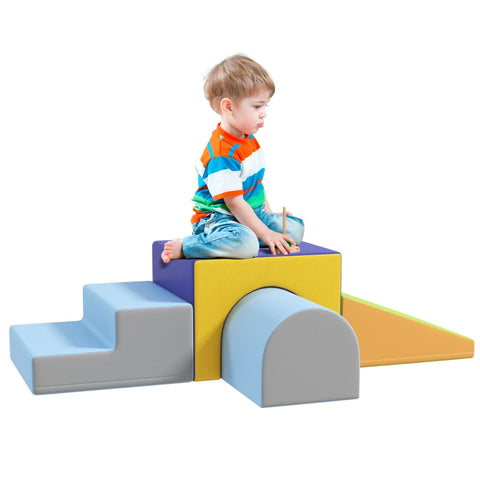 Rootz Soft Building Block Set - Foam Blocks - Kids Climbing Blocks - Safe & Easy to Clean - 150L x 50W x 39H cm