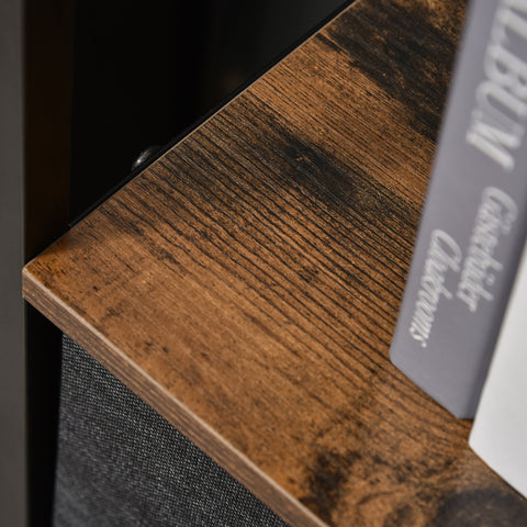 Rootz 3 Drawer Black Chest - Storage Cabinet - Linen Organizer - Adjustable Feet - 58cm x 29cm x 81.5cm