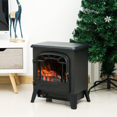 Rootz Electric Fireplace - Flame Effect Heater - Realistic Simulation - Smoke Free Comfort - 36cm x 25.5cm x 41.5cm